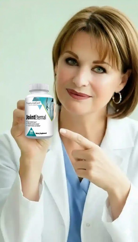 Doctor's holding Joint Eternal supplement for joint comfort support